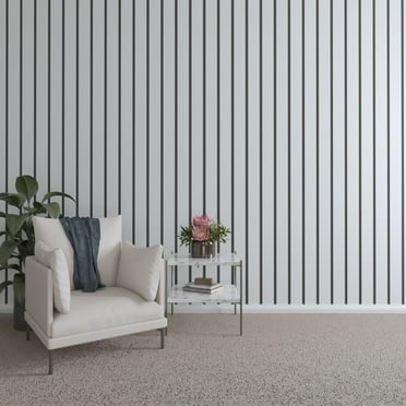 Ekena Millwork 47"H x 3/8"T Adjustable PVC Slat Wall Panel Kit with 4"W Slats, Unfinished (contains 11 Slats)