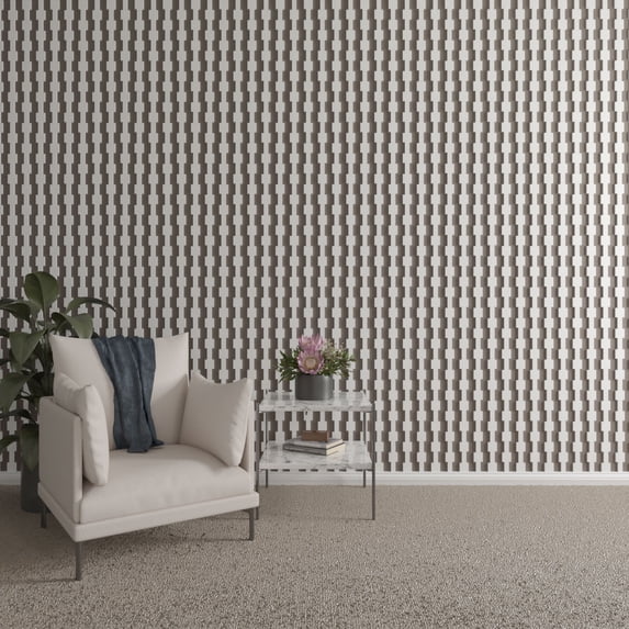 Ekena Millwork 47"H x 3/8"T Midland PVC Adjustable Decorative Slat Wall Panel Kit, Unfinished (contains 29 Slats + 1 Straight Edge Starter Slat)