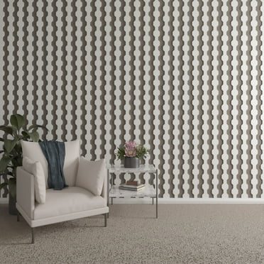 Ekena Millwork 47"H x 3/8"T Pontiac PVC Adjustable Decorative Slat Wall Panel Kit, Unfinished (contains 16 Slats + 1 Straight Edge Starter Slat)