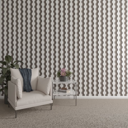 Ekena Millwork 47"H x 3/8"T Pontiac PVC Adjustable Decorative Slat Wall Panel Kit, Unfinished (contains 16 Slats + 1 Straight Edge Starter Slat)