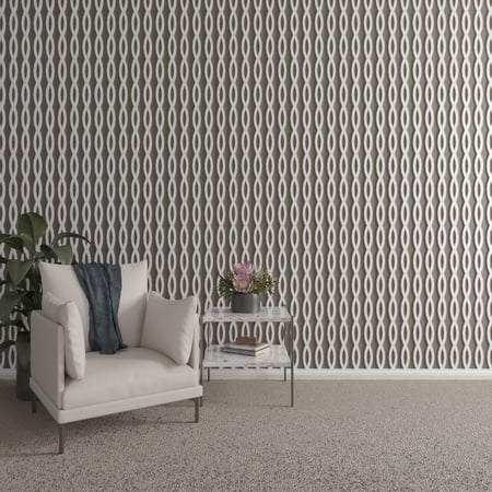 Ekena Millwork 47"H x 3/8"T Rakaia PVC Adjustable Decorative Slat Wall Panel Kit, Unfinished (contains 22 Slats)