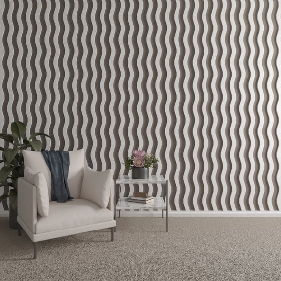 Ekena Millwork 47"H x 5/8"T Brazos PVC Adjustable Decorative Slat Wall Panel Kit, Unfinished (contains 22 Slats)