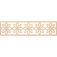 thumbnail image 1 of Ekena Millwork 47"W x 12"H x 1/4"T Daisy Fretwork Moulding, Red Oak, 1 of 13