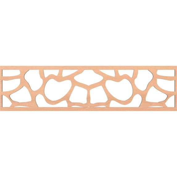 Ekena Millwork 47"W x 12"H x 1/4"T Rochester Fretwork Moulding, Alder