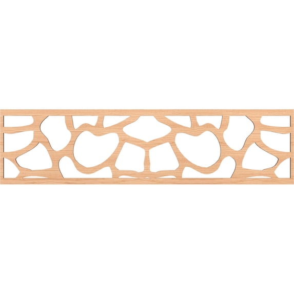 Ekena Millwork 47"W x 12"H x 1/4"T Rochester Fretwork Moulding, Hickory