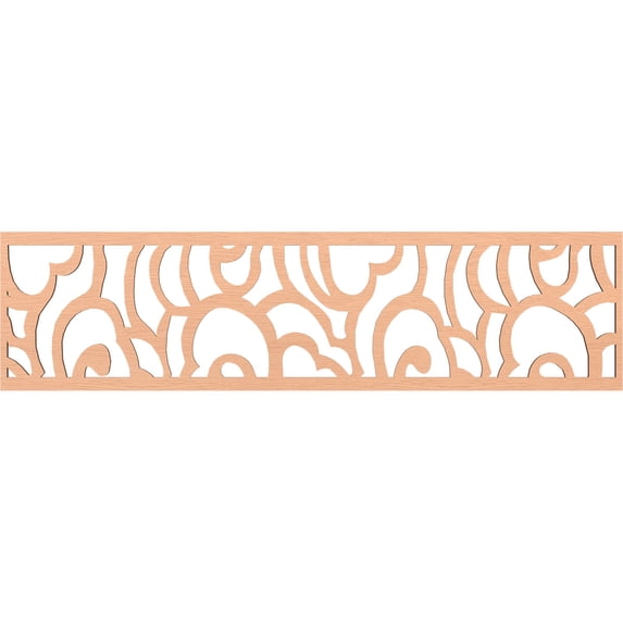 Ekena Millwork 47"W x 12"H x 1/4"T Springfield Fretwork Moulding, Alder