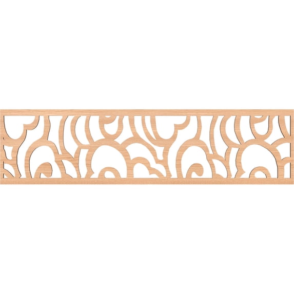 Ekena Millwork 47"W x 12"H x 1/4"T Springfield Fretwork Moulding, Hickory