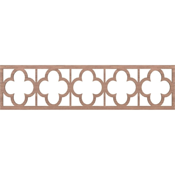 Ekena Millwork 47"W x 12"H x 1/4"T Woodall Fretwork Moulding, Walnut