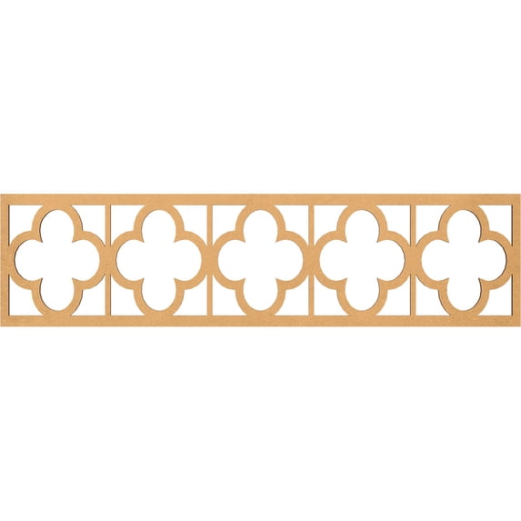Ekena Millwork 47"W x 12"H x 1/4"T Woodall Fretwork Moulding, Wood (Paint Grade)