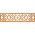 thumbnail image 1 of Ekena Millwork 47"W x 12"H x 3/8"T Blume Fretwork Moulding, Cherry, 1 of 1