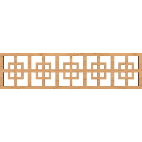 Ekena Millwork 47"W x 12"H x 3/8"T Cambridge Fretwork Moulding, Maple