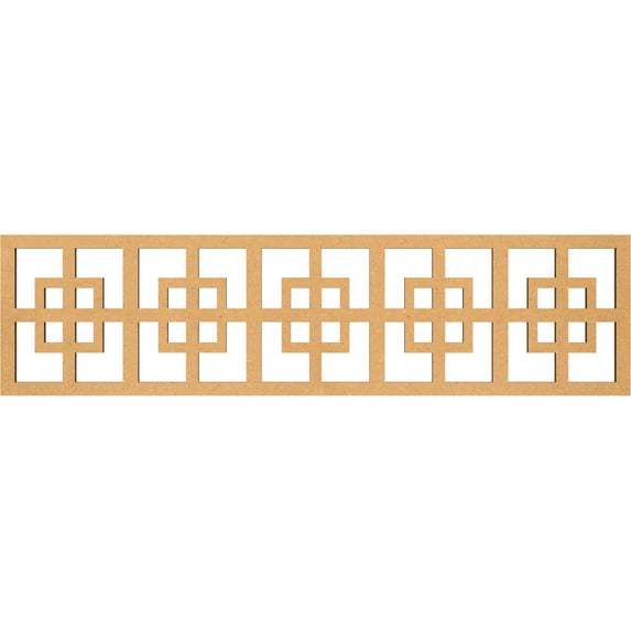 Ekena Millwork 47"W x 12"H x 3/8"T Cambridge Fretwork Moulding, Wood (Paint Grade)