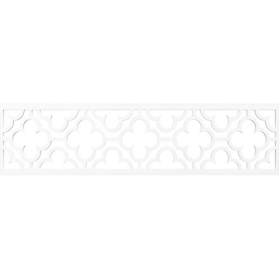Ekena Millwork 47"W x 12"H x 3/8"T Chicago Fretwork Moulding, Architectural Grade PVC