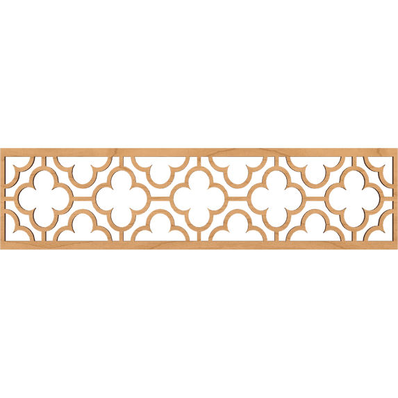 Ekena Millwork 47"W x 12"H x 3/8"T Chicago Fretwork Moulding, Maple