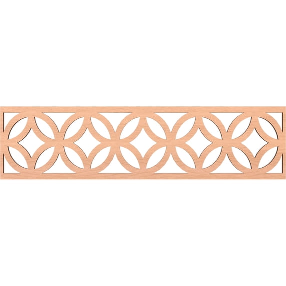 Ekena Millwork 47"W x 12"H x 3/8"T Crosby Fretwork Moulding, Alder
