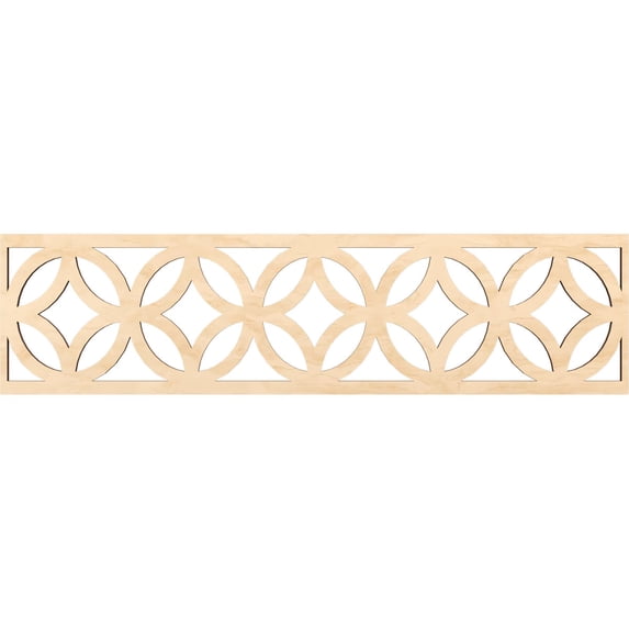 Ekena Millwork 47"W x 12"H x 3/8"T Crosby Fretwork Moulding, Birch