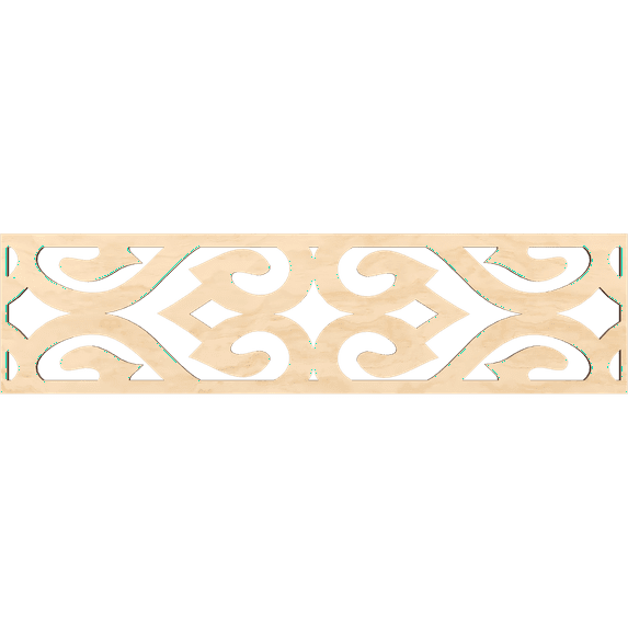 Ekena Millwork 47"W x 12"H x 3/8"T Keene Fretwork Moulding, Birch