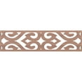 thumbnail image 1 of Ekena Millwork 47"W x 12"H x 3/8"T Keene Fretwork Moulding, Walnut, 1 of 13