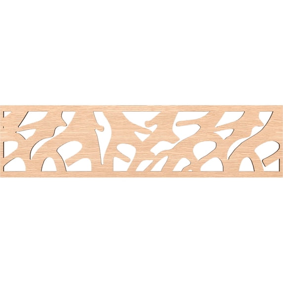 Ekena Millwork 47"W x 12"H x 3/8"T Manton Fretwork Moulding, Red Oak