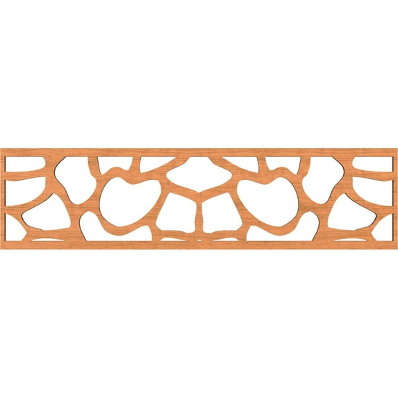 Ekena Millwork 47"W x 12"H x 3/8"T Rochester Fretwork Moulding, Cherry