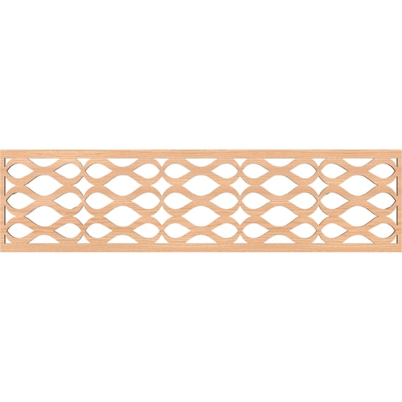 Ekena Millwork 47"W x 12"H x 3/8"T Somerset Fretwork Moulding, Hickory