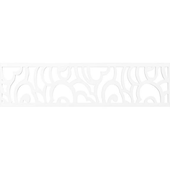 Ekena Millwork 47"W x 12"H x 3/8"T Springfield Fretwork Moulding, Architectural Grade PVC