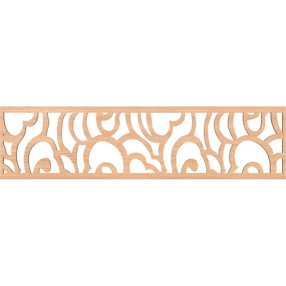 Ekena Millwork 47"W x 12"H x 3/8"T Springfield Fretwork Moulding, Hickory