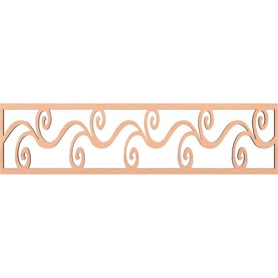 Ekena Millwork 47"W x 12"H x 3/8"T Tilden Fretwork Moulding, Alder