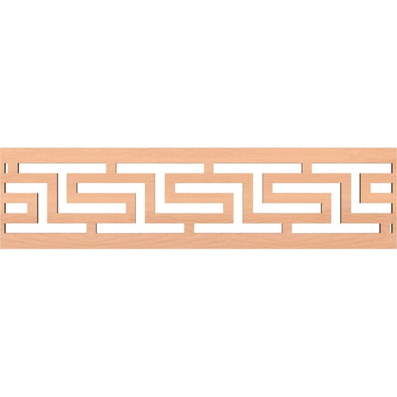 Ekena Millwork 47"W x 12"H x 3/8"T Tulum Fretwork Moulding, Alder