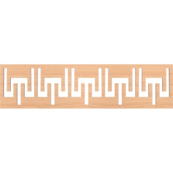 Ekena Millwork 47"W x 12"H x 3/8"T Victory Fretwork Moulding, Hickory