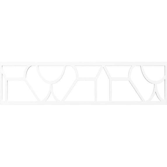 Ekena Millwork 47"W x 12"H x 3/8"T Whitechapel Fretwork Moulding, Architectural Grade PVC