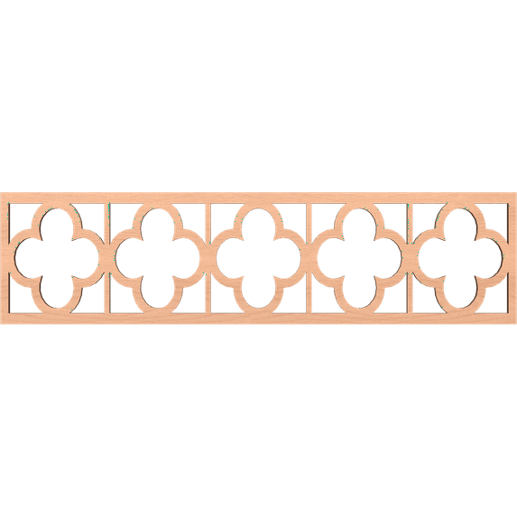 Ekena Millwork 47"W x 12"H x 3/8"T Woodall Fretwork Moulding, Alder