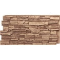 thumbnail image 1 of Ekena Millwork 48 5/8"W x 24 3/4"H x 1 1/4"D Cascade Stacked Stone, EverStone Faux Stone Siding Panel, Wheat Field, 1 of 9