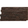 thumbnail image 1 of Ekena Millwork 48 5/8"W x 24 3/4"H x 1 1/4"D Cascade Stacked Stone, EverStone Faux Stone Siding Panel, Deep Creek, 1 of 9