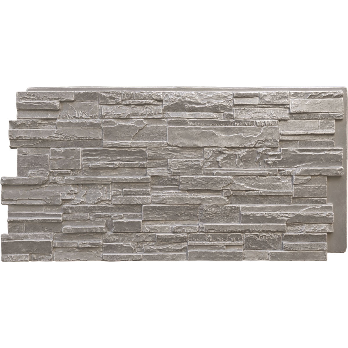 Grey Granite Faux Stone Wall Paneling 24.75" x 48.625"