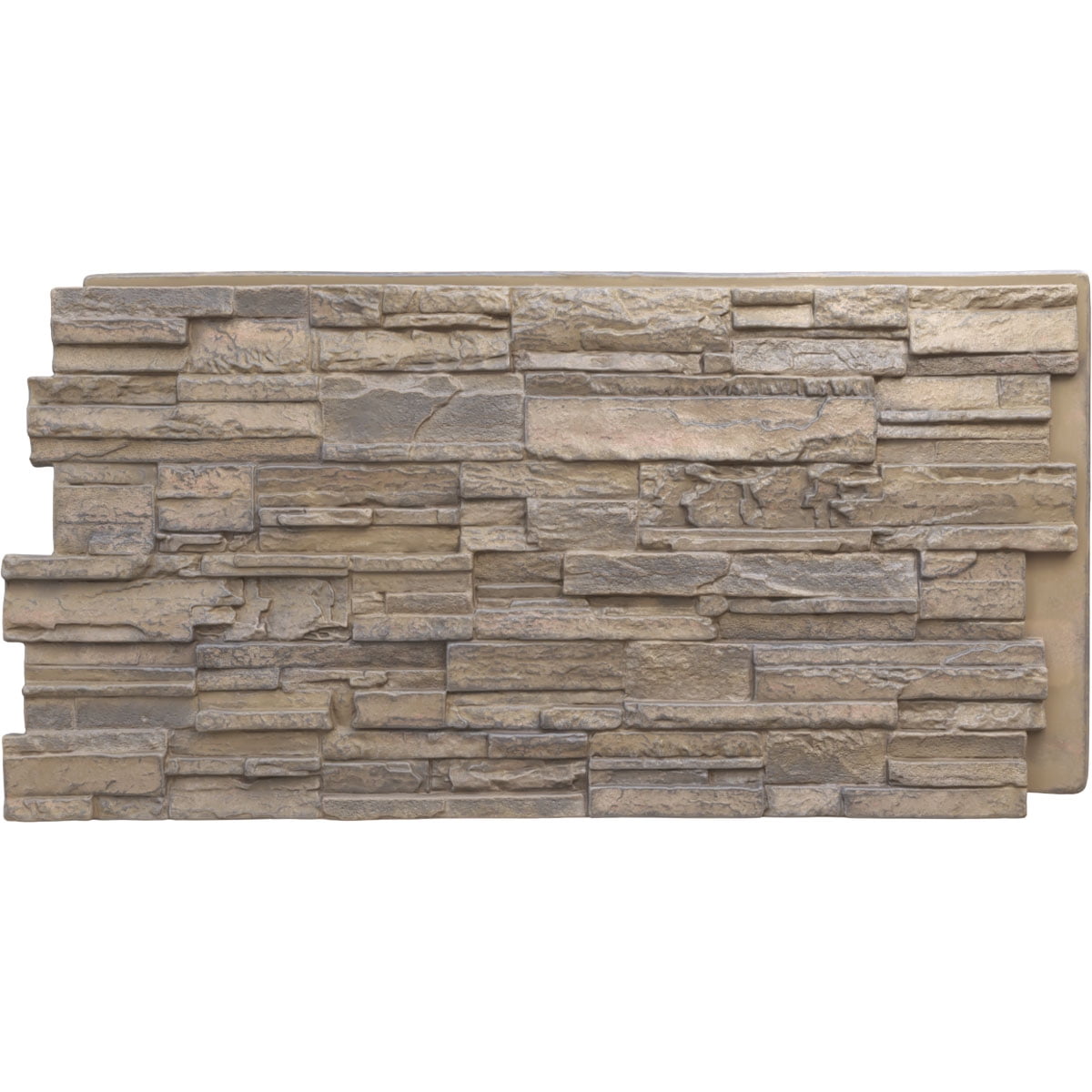 Ekena Millwork 48 5/8"W x 24 3/4"H x 1 1/4"D Cascade Stacked Stone ...