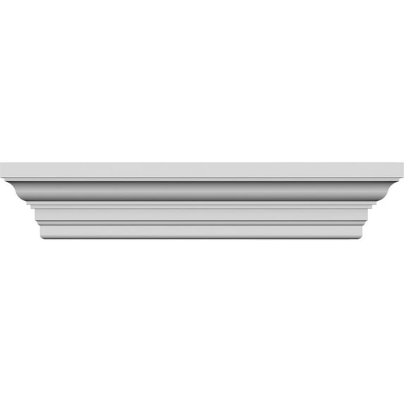 Ekena Millwork 48" Bottom Width x 56 3/4" Top Width x 7 7/8"H x 1 1/4"P Classic Crosshead