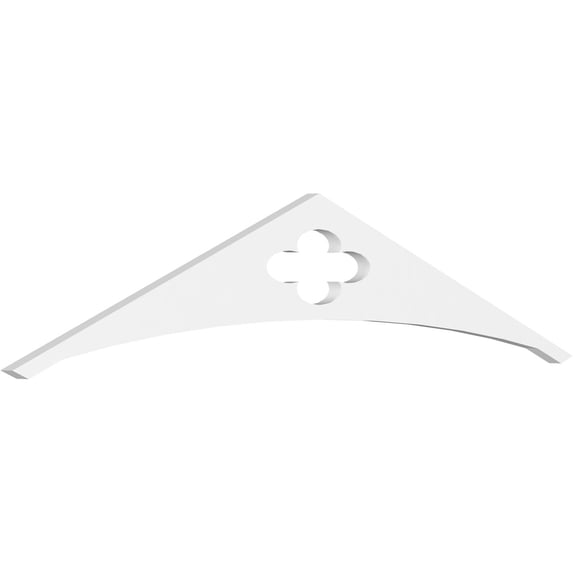 Ekena Millwork 48"W x 10"H x 1"P (5/12) Pitch Turner Architectural Grade PVC Gable Pediment