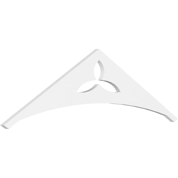 Ekena Millwork 48"W x 14"H x 1"P (7/12) Pitch Naple Architectural Grade PVC Gable Pediment