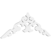 Ekena Millwork 48"W x 16"H x 1"P (8/12) Pitch Kendall Architectural Grade PVC Gable Pediment