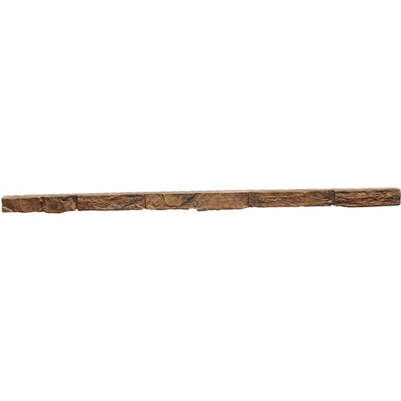 Ekena Millwork 48"W x 2"D x 2"H Universal Trim Sill for StoneWall Faux Stone Siding Panels, Canyon Brown