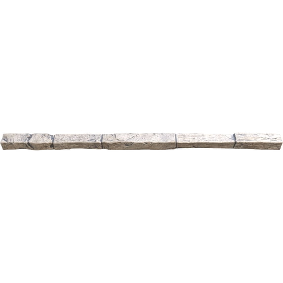 Ekena Millwork 48"W x 2"D x 2"H Universal Trim Sill for StoneWall Faux Stone Siding Panels, Linen Graphite