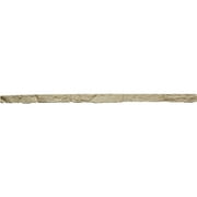 Ekena Millwork 48"W x 2"D x 2"H Universal Trim Sill for StoneWall Faux Stone Siding Panels, Sandstone