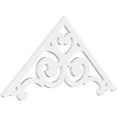 thumbnail image 1 of Ekena Millwork 48"W x 22"H x 1"P (11/12) Pitch Hurley Architectural Grade PVC Gable Pediment, 1 of 5