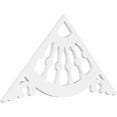 thumbnail image 1 of Ekena Millwork 48"W x 24"H x 1"P (12/12) Pitch Wagon Wheel Architectural Grade PVC Gable Pediment, 1 of 5