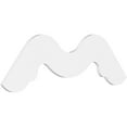 thumbnail image 1 of Ekena Millwork 48"W x 28"H x 1"P (14/12) Pitch Midway Architectural Grade PVC Gable Pediment, 1 of 5