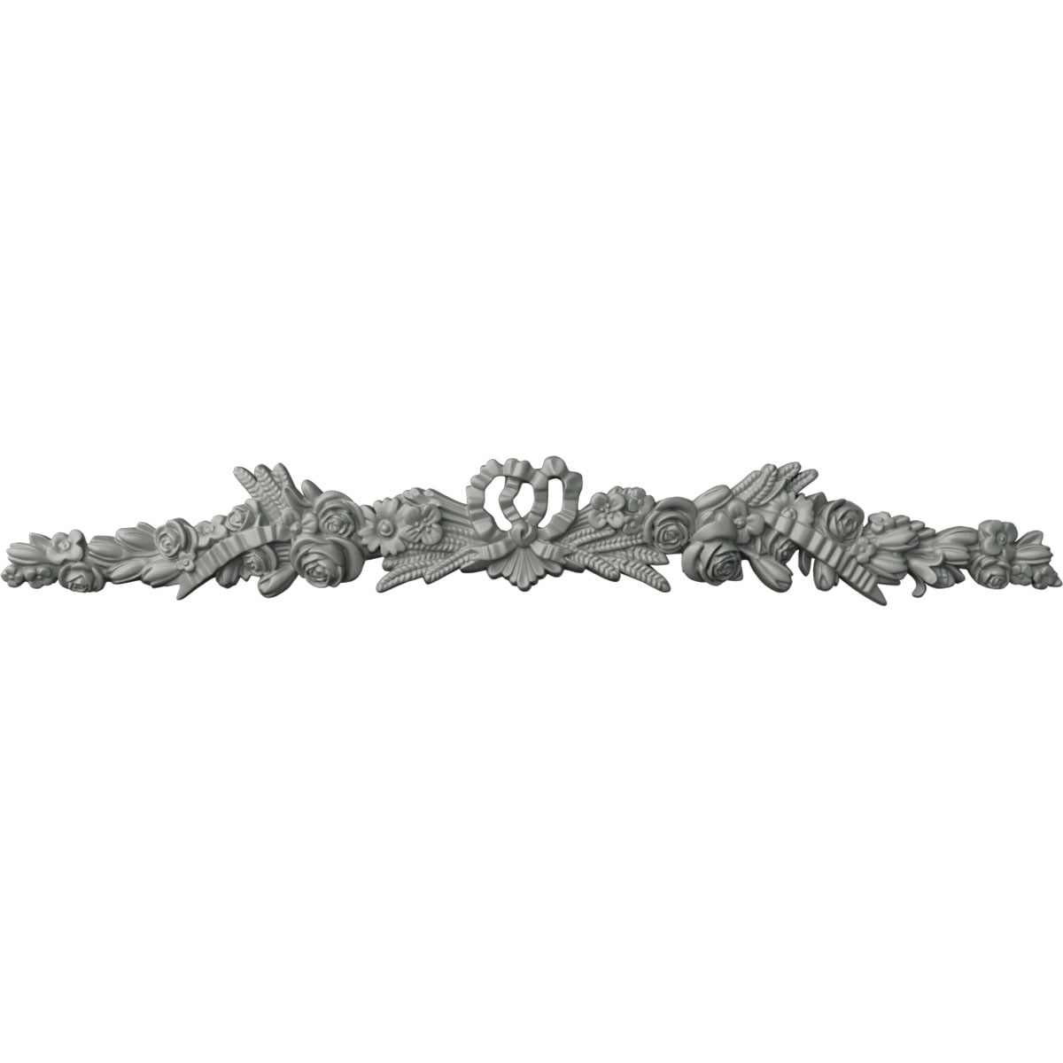 Viceroy 48'' White Primed Polyurethane Crown Onlay with Scrolls