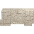 thumbnail image 1 of Ekena Millwork 49"W x 24 1/2"H x 1 1/4"D Castle Rock Stacked Stone, EverStone Faux Stone Siding Panel, Sea Shell, 1 of 9