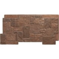 thumbnail image 1 of Ekena Millwork 49"W x 24 1/2"H x 1 1/4"D Castle Rock Stacked Stone, EverStone Faux Stone Siding Panel, York Town, 1 of 9