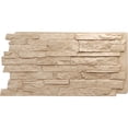 thumbnail image 1 of Ekena Millwork 49"W x 25 1/2"H x 1 1/4"D Acadia Ledge Stacked Stone, EverStone Faux Stone Siding Panel, Ocean Floor, 1 of 9